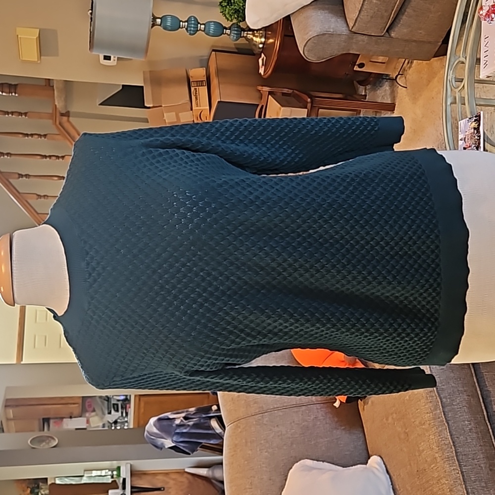 Jewel Tones Green Knit Sweater.